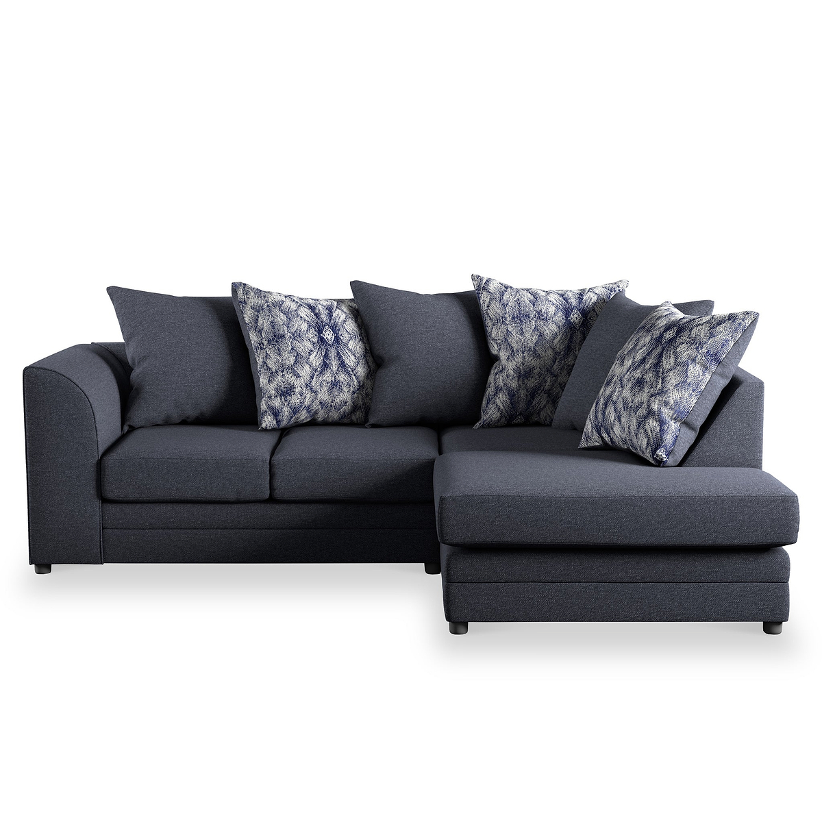 Tisha Navy Right Hand Corner Sofa