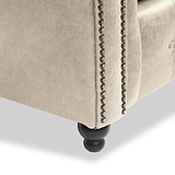 Edward Marble Faux Leather 2 Seater Sofa