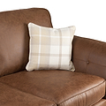 Edward Chocolate Faux Leather 2 Seater Sofa