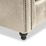 Edward Marble Faux Leather 3 Seater Sofa