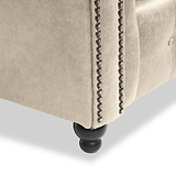 Edward Marble Faux Leather Armchair