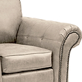 Edward Marble Faux Leather Armchair