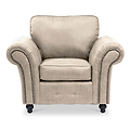 Edward Marble Faux Leather Armchair