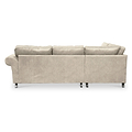 Edward Marble Faux Leather Left Hand Corner Sofa from Roseland Furniture