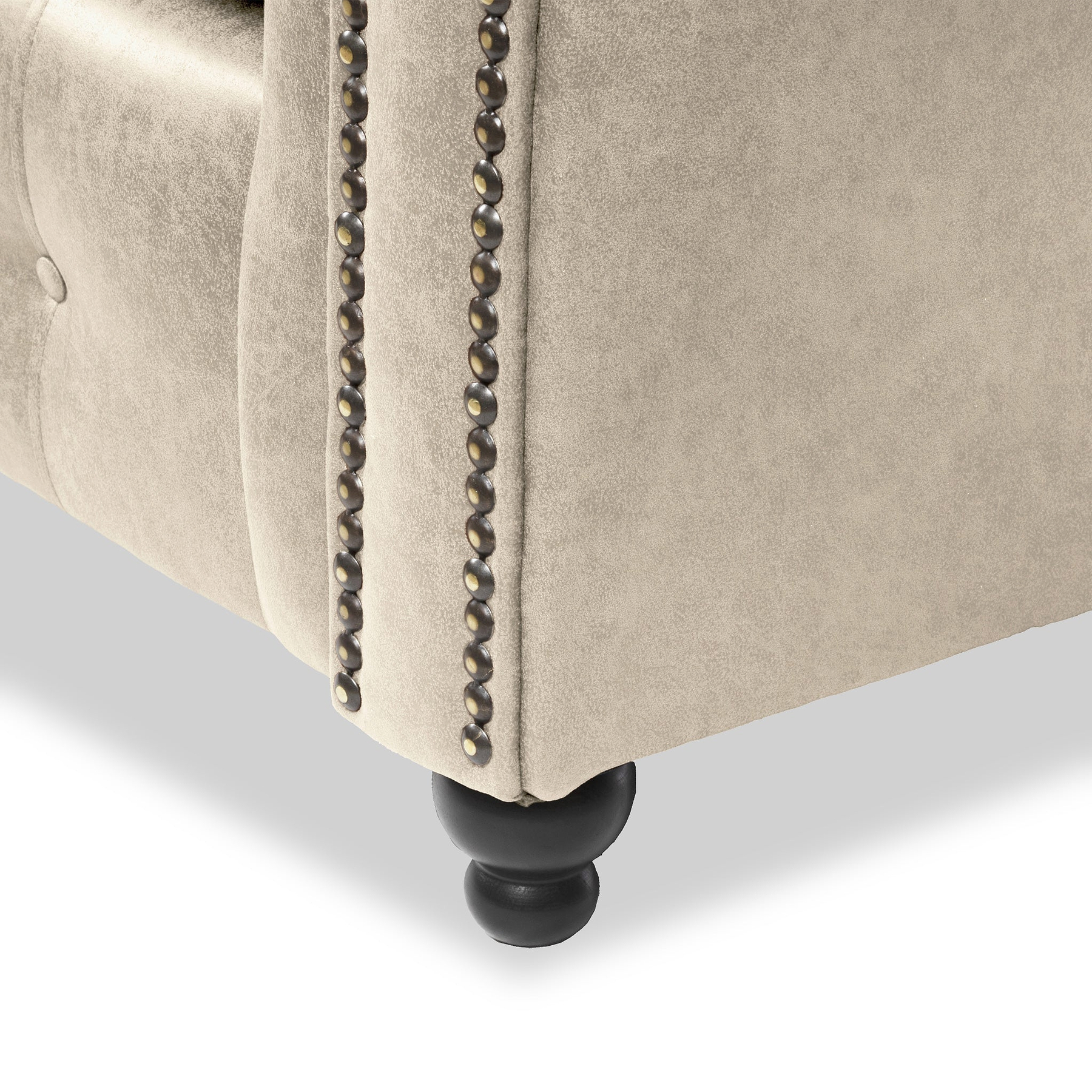 Edward Marble Faux Leather Left Hand Corner Sofa from Roseland Furniture