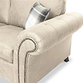 Edward Marble Faux Leather Left Hand Corner Sofa from Roseland Furniture