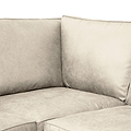 Edward Marble Faux Leather Left Hand Corner Sofa from Roseland Furniture