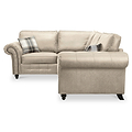 Edward Marble Faux Leather Left Hand Corner Sofa from Roseland Furniture