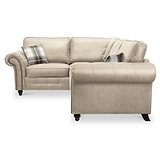 Edward Marble Faux Leather Left Hand Corner Sofa from Roseland Furniture