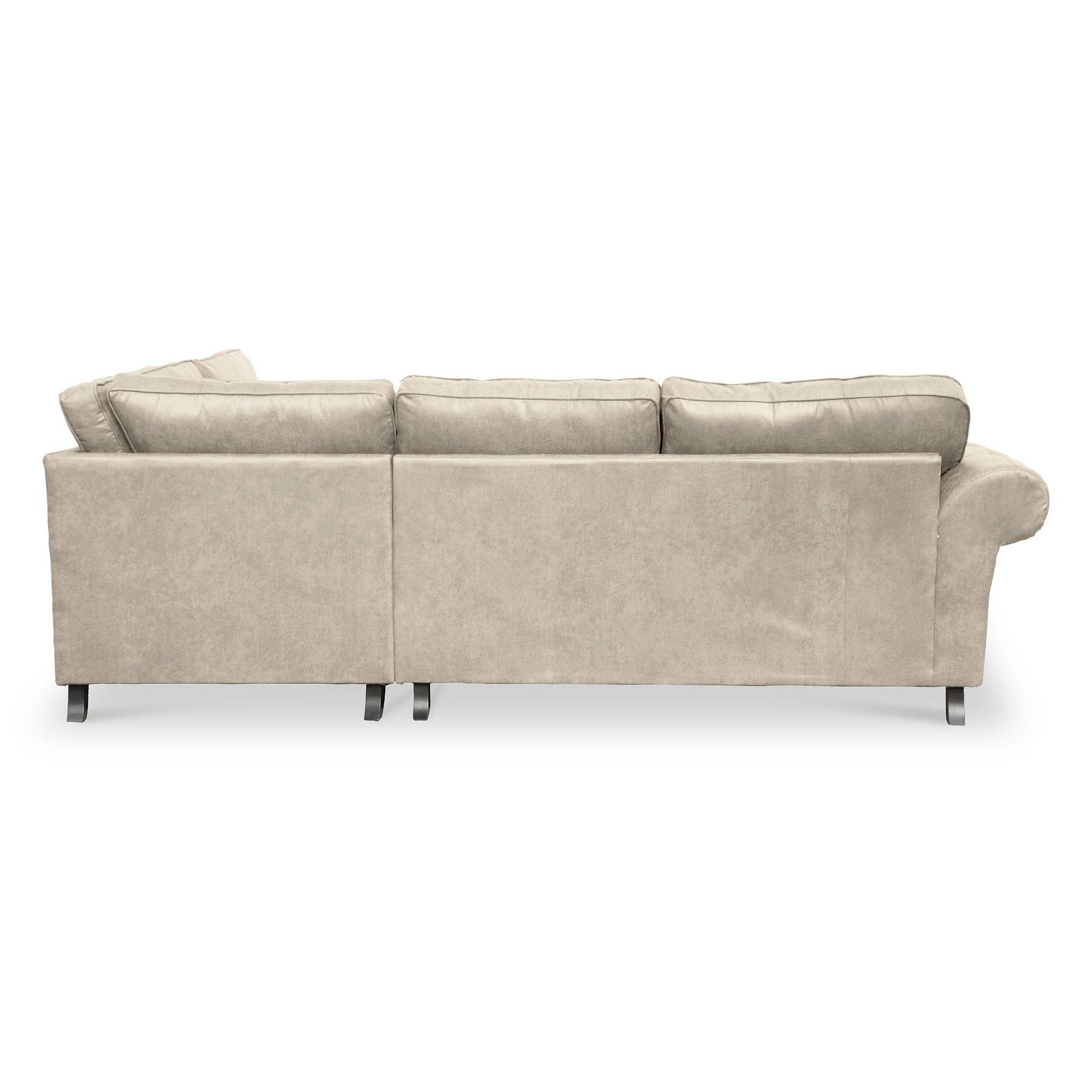 Edward Marble Faux Leather Right Hand Corner Sofa from Roseland Furniture