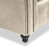 Edward Marble Faux Leather Right Hand Corner Sofa from Roseland Furniture