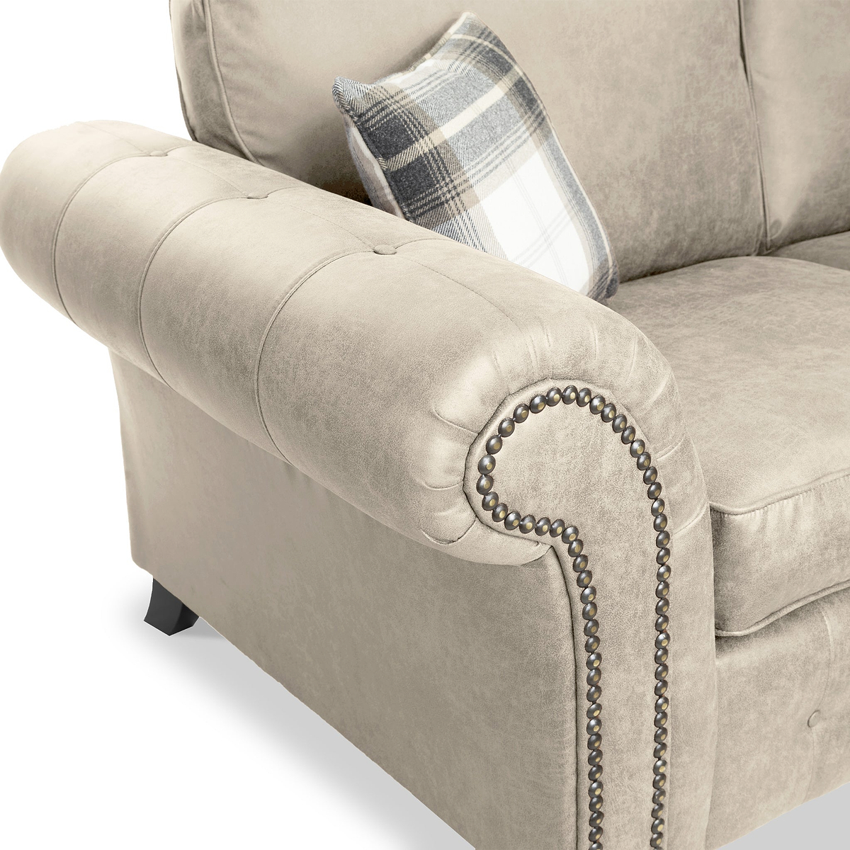 Edward Marble Faux Leather Right Hand Corner Sofa from Roseland Furniture