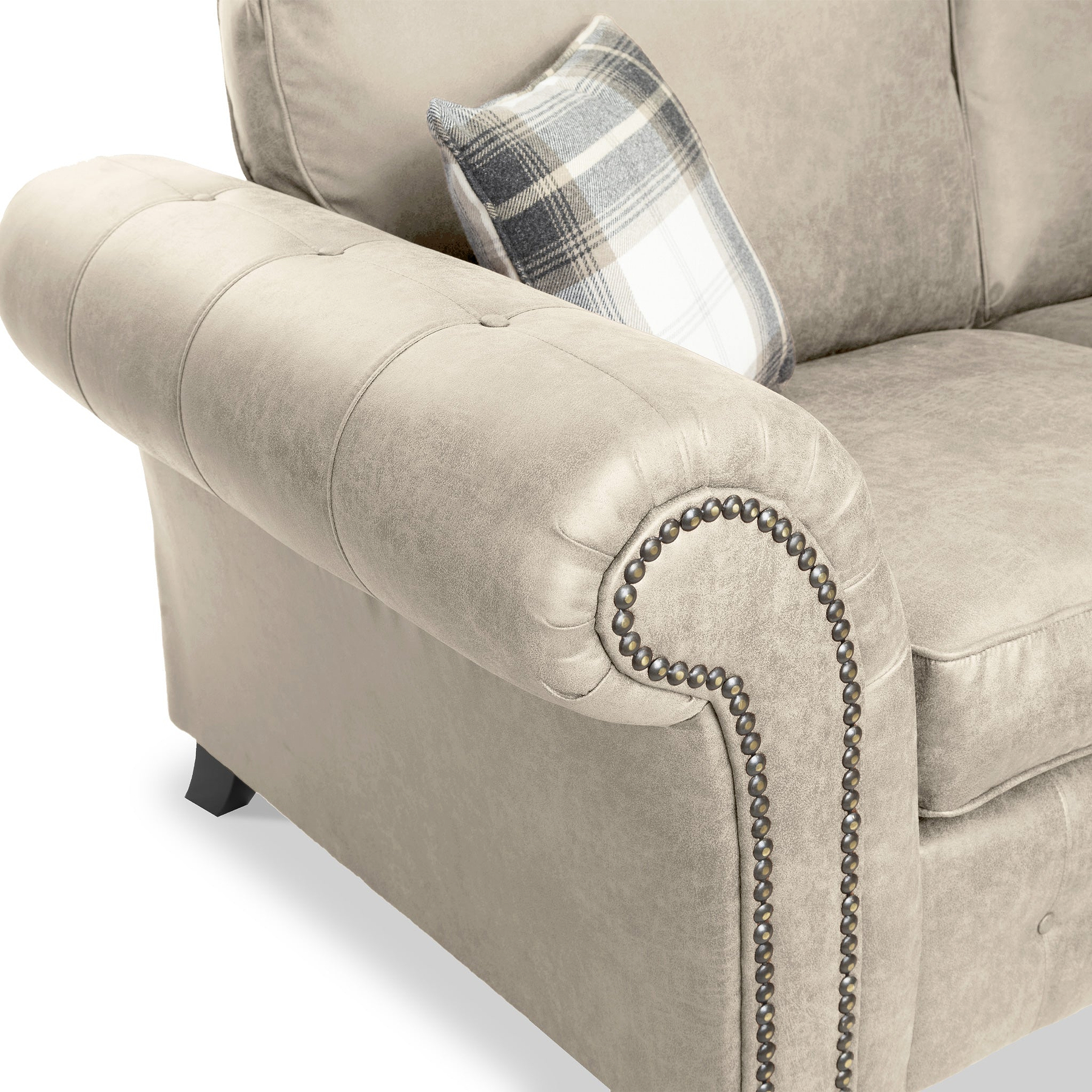 Edward Marble Faux Leather Right Hand Corner Sofa from Roseland Furniture