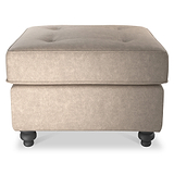 Edward Marble Faux Leather Footrest