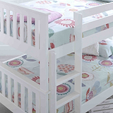 close up of the top bunk on the Quad 4 Sleeper Small Double Bunk Bed