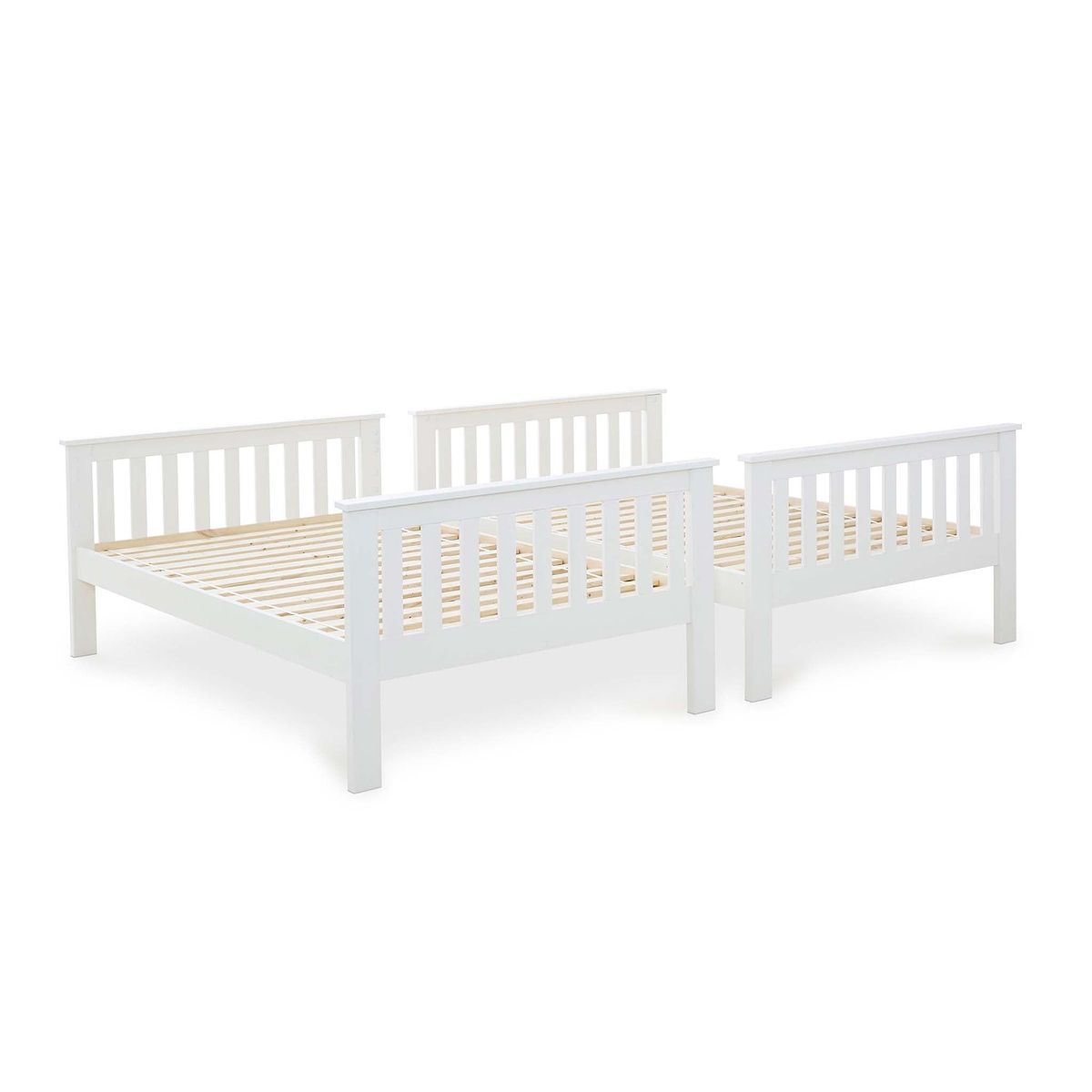 Detached small double beds from the Quad 4 Sleeper Bunk Bed