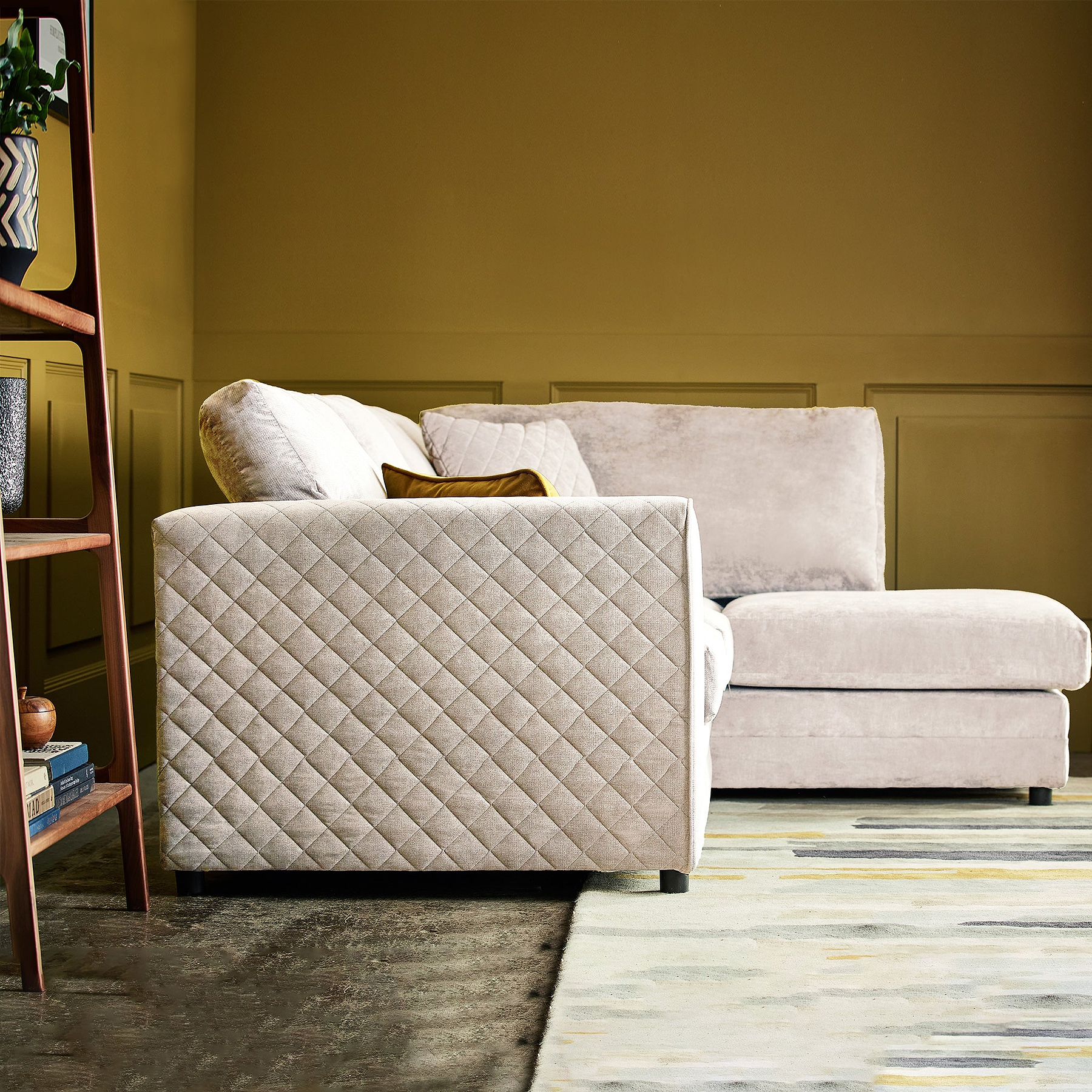 Seymour Stone Left Hand Corner Sofa