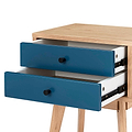 Aubrey Blue 2 Drawer Bedside Table
