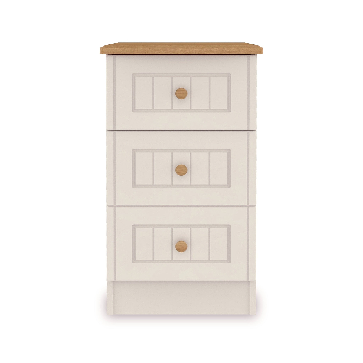 Brixham Cream 3 Drawer Bedside from Roseland