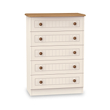 Brixham Cream 5 Drawer Chest from Roseland