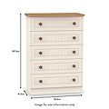 Brixham Cream 5 Drawer Chest from Roseland