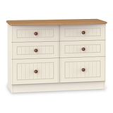 Brixham Cream 6 Drawer Wide Chest from Roseland