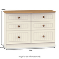 Brixham Cream 6 Drawer Wide Chest from Roseland
