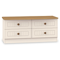 Brixham Cream 4 Drawer Low Storage Unit from Roseland
