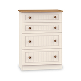 Brixham Cream 4 Drawer Deep Chest from Roseland