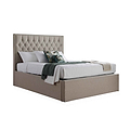 Sutton Oatmeal Upholstered Fabric Ottoman Storage Bed from Roseland Furniture