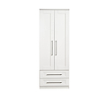Bellamy White 2 door 2 drawer double wardrobe from Roseland