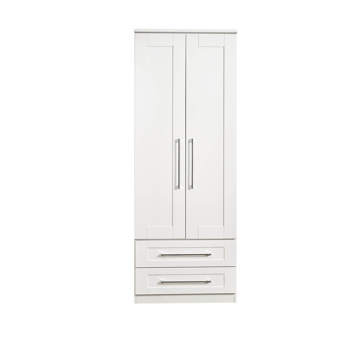 Bellamy White 2 door 2 drawer double wardrobe from Roseland