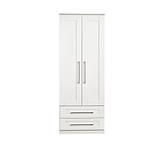 Bellamy White 2 door 2 drawer double wardrobe from Roseland