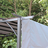 San Remo Grey Sliding Pergola Gazebo Shelter