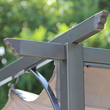 San Remo Grey Sliding Pergola Gazebo Shelter