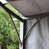 San Remo Grey Sliding Pergola Gazebo Shelter