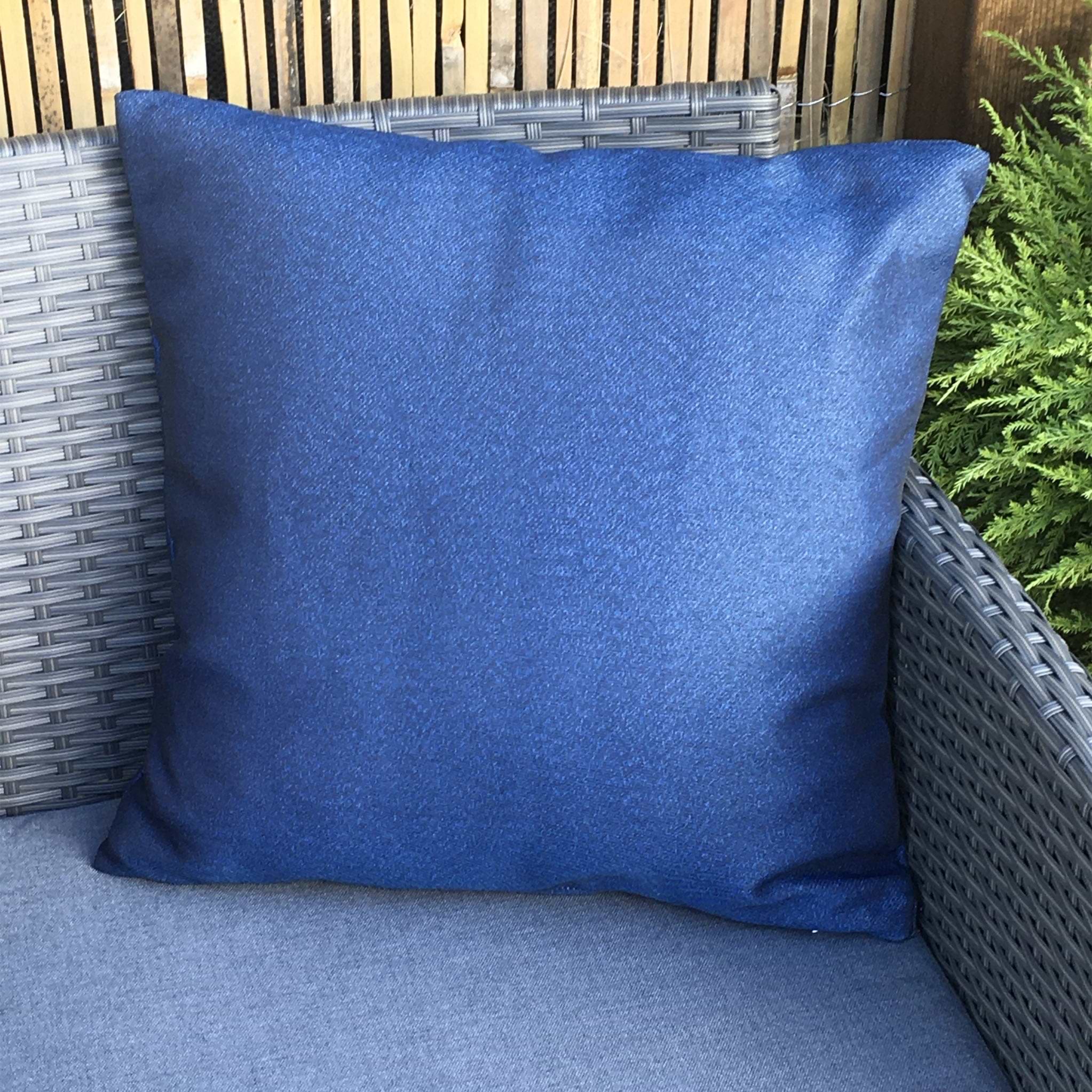 Outdoor Blue Plain Scatter Cushion