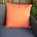 Outdoor Orange Plain Scatter Cushion