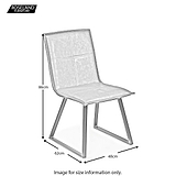 Lucca Dining Chair - Size Guide