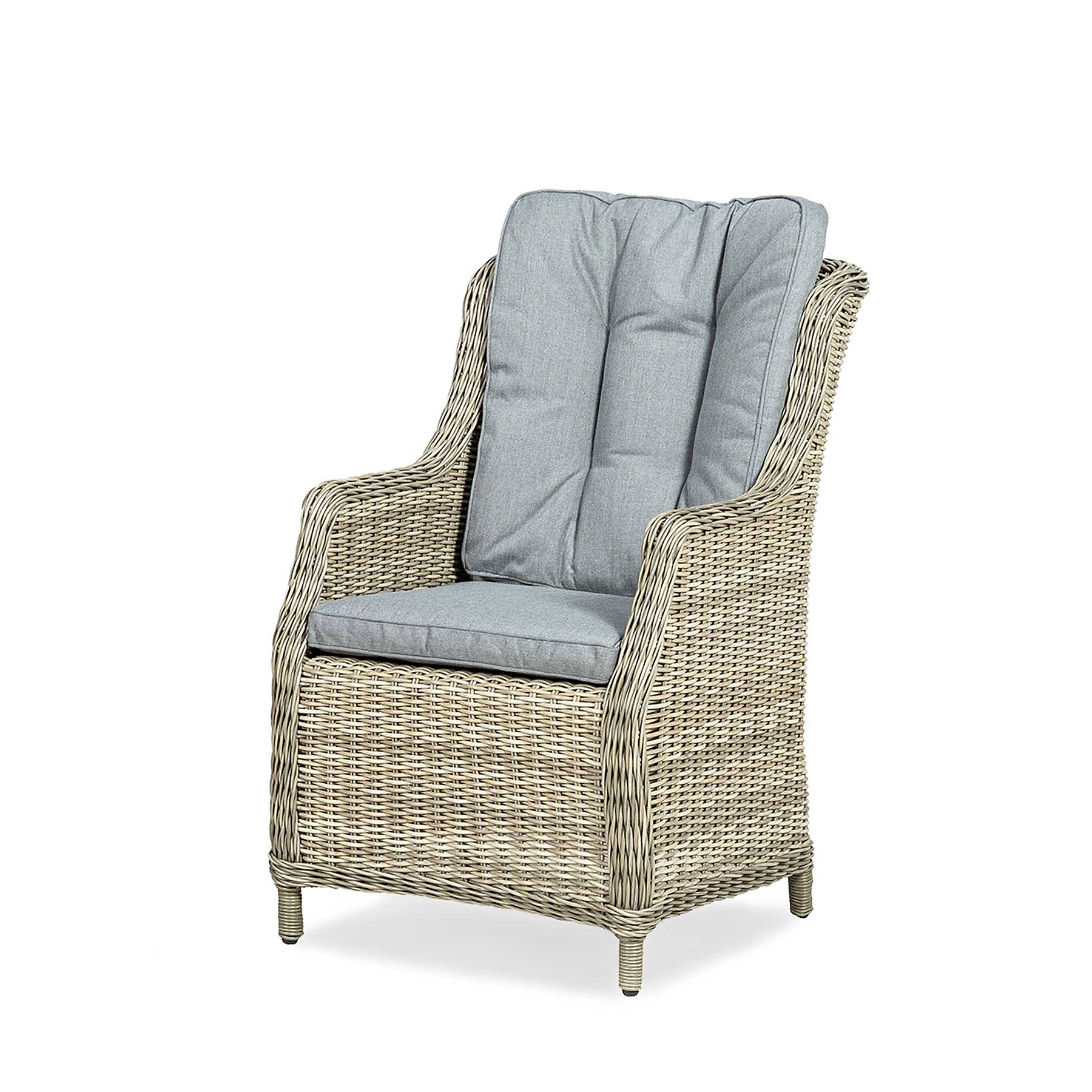Wentworth 2 Seat Highback Rattan Garden Bistro Set Highback Chair