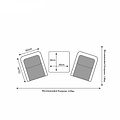 Wentworth Deluxe Rattan 2 Seat Garden Companion Set Dimensions and Size Guide