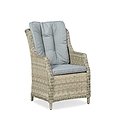 Wentworth 6 Seat 140cm Highback Rattan Garden Dining Set armchair