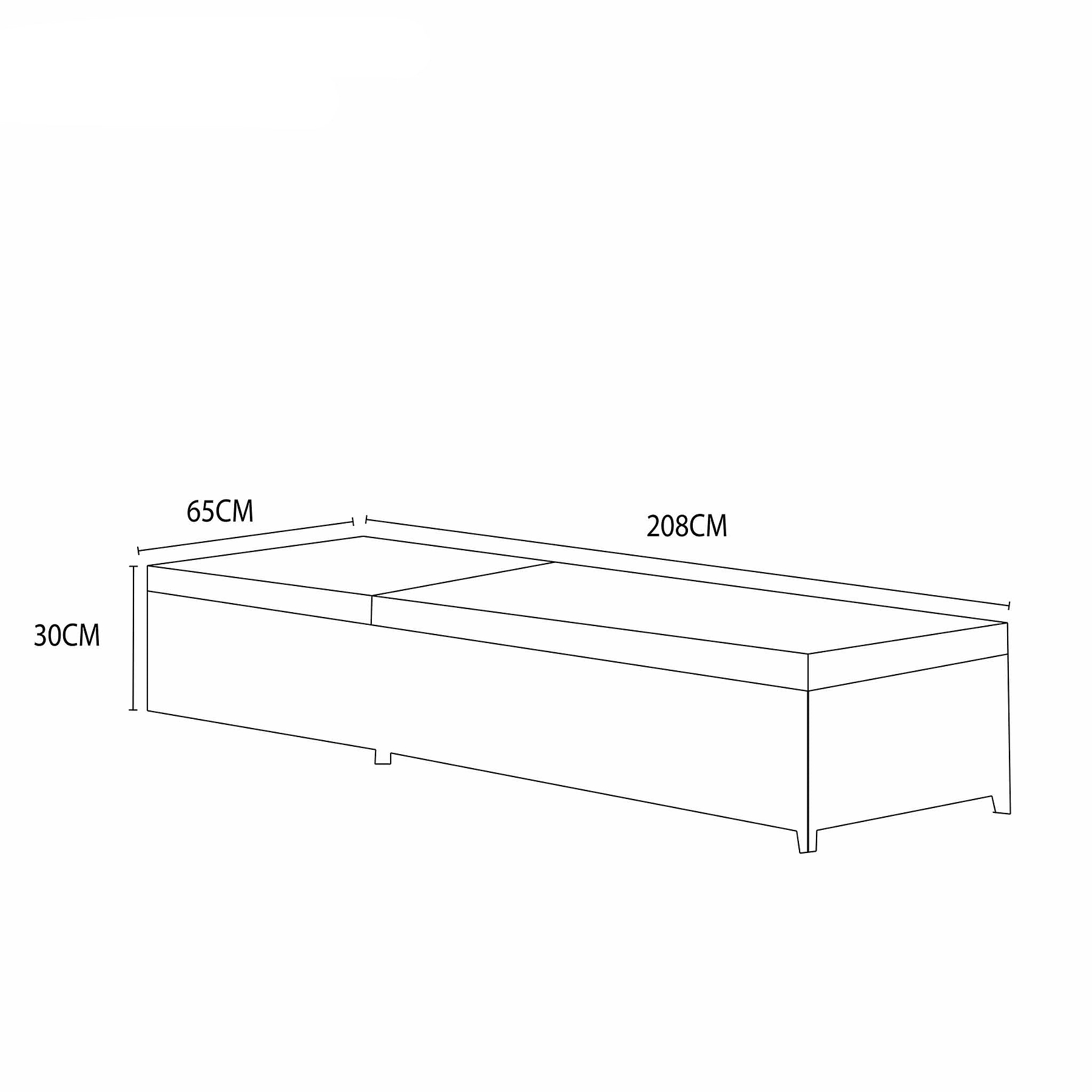 Wentworth Multi Position Sun Lounger - Size Guide