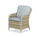 Wentworth 2 Seat Deluxe Rattan Garden Bistro Set Curved Armchair