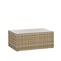 Wentworth Multi Positional Garden Relaxer Sun Lounger Set - Table Side View