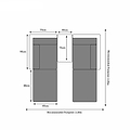 Wentworth Multi Positional Garden Relaxer Sun Lounger Set Dimensions & Size Guide Arrangement 1