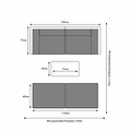 Wentworth Multi Positional Garden Relaxer Sun Lounger Set Dimensions & Size Guide Arrangement 3