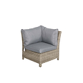 Wentworth Rattan 170cm Fire Pit Garden Dining Table & Lounge Set Corner Seat