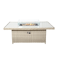 Wentworth Rattan 170cm Fire Pit Garden Dining Table & Lounge Set