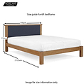 Broadway 6 foot Bed Frame - Size Guide